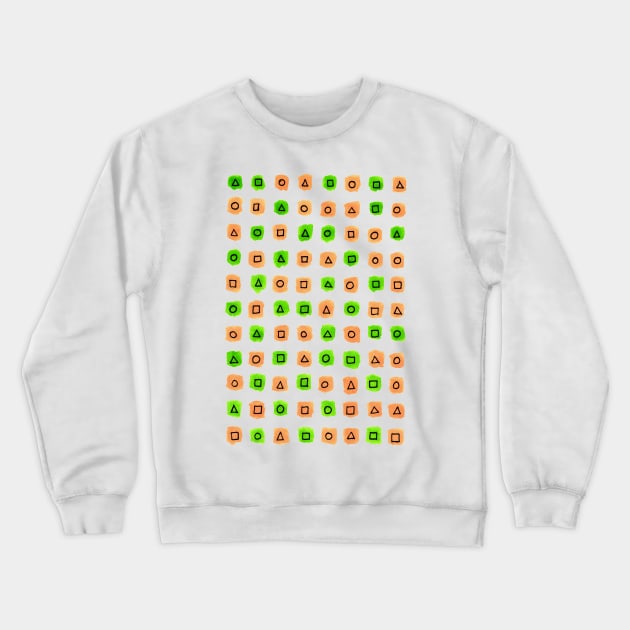 Abstract geometrical colorful pattern Crewneck Sweatshirt by Aidi Riera